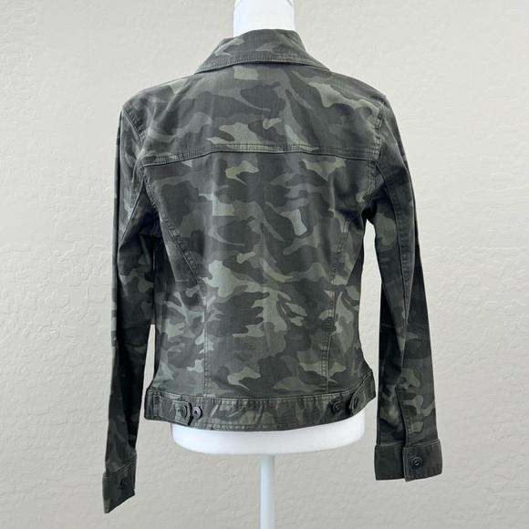 Style & Co Camo Denim Jacket - Picture 2 of 5